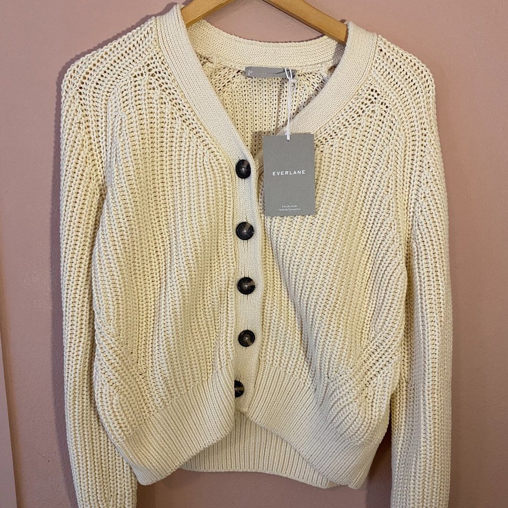 Everlane - NWT Texture Cotton Cardigan